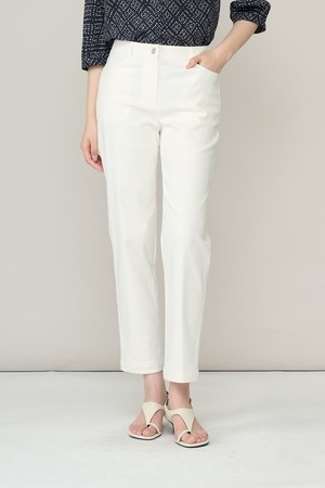 [26SU] 면 스판 스트레이트 팬츠 - WHITE A6M3P31010
