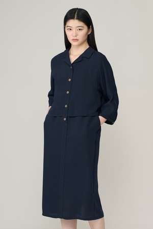 [26SU] 소프트 레이어드 원피스 - DARK NAVY A6M3O60556