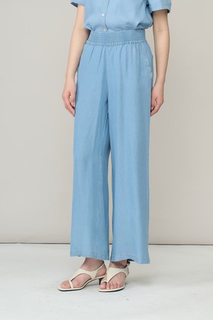 [26SU] 와이드 밴딩 팬츠 - M BLUE A6M4P37653
