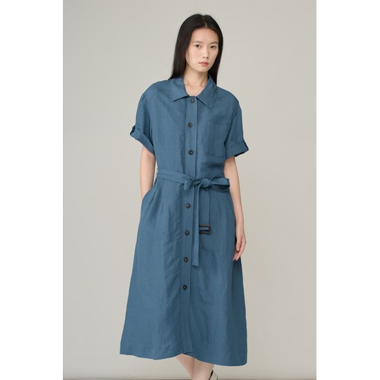 [26SU] 내츄럴 H라인원피스 - DARK BLUE A6M4O61654