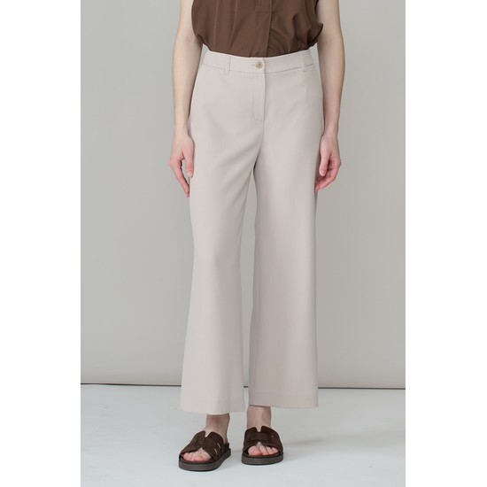 [26FA] A 베이직 와이드 팬츠 - LIGHT BEIGE A6F8P38471