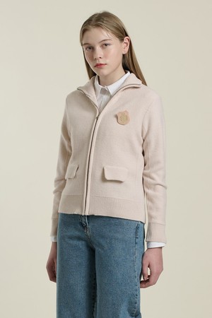 [26SP] 하이넥 버튼업 가디건 - LIGHT BEIGE B6A1K10171