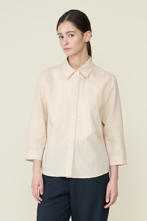 [26SU] 베이직 셔츠 블라우스 - LIGHT BEIGE B6B3B47271