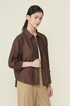 [26SU] 루즈핏 블라우스 - BROWN B6B3B47174