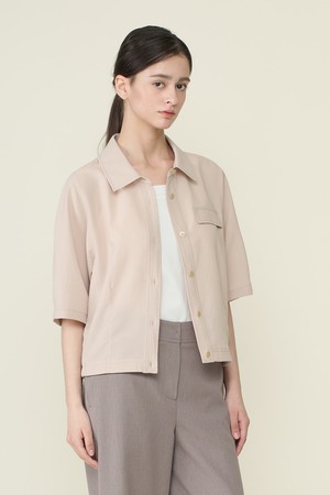 [26SU] 밑단 밴드 셔츠 - LIGHT BEIGE B6B4B48471