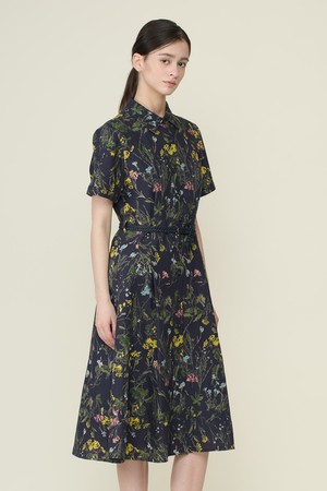 [26SU] 꽃 프린트 원피스 - DARK NAVY B6B4O62356