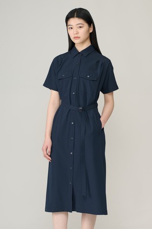[26SU] 서커 돌먼슬리브 원피스 - DARK NAVY A6M5O68556