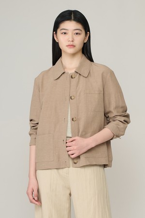 [26SU] 린넨 혼방 써머 자켓 - M BEIGE A6M4J11072