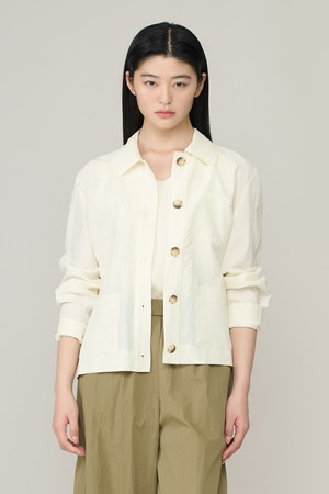 [26SU] 린넨 혼방 써머 자켓 - CREAM A6M4J11014