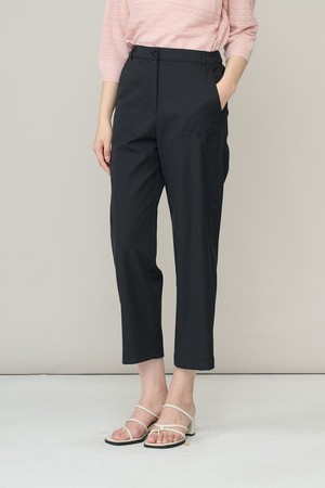 [26SU] 스티치 포인트 밴딩 팬츠 - BLACK A6M4P37899