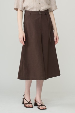 [26SU] 와이드 밴딩 팬츠  - DARK BROWN B6B4P33775