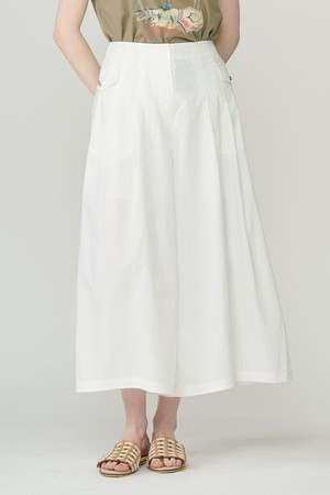 [26SU] 터크 와이드 크롭 팬츠  - OFF WHITE B6B4P32812