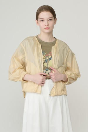 [26SU] 라운드넥 밴딩 점퍼 - LIGHT YELLOW B6B5R14831