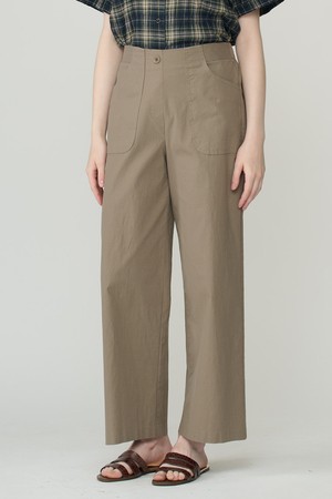 [26SU] 포켓 스티치 와이드 팬츠 - BROWN B6B5P39874