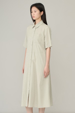 [26SU] A라인 원피스 - LIGHT KHAKI A6M4O67581
