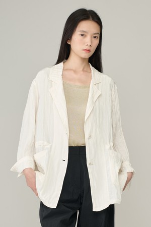 [26SU] 크링클 스트링자켓 - IVORY A6M4J17613