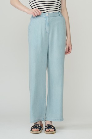 [26SU] 롱 와이드 데님 팬츠  - LIGHT BLUE B6B4P36051