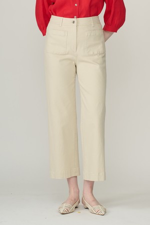 [26FA] 포켓 워싱 일자팬츠  - LIGHT BEIGE B6C7P31271