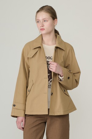 [26FA] 숏 트렌치 코트 - M BEIGE B6C8N72272