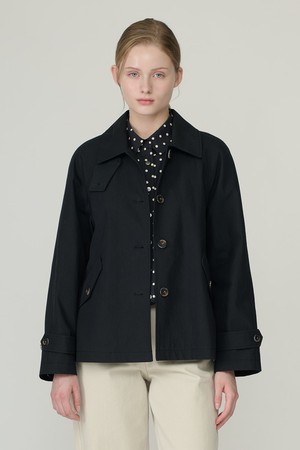 [26FA] 숏 트렌치 코트 - DARK NAVY B6C8N72256
