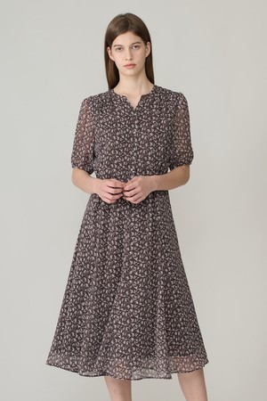 [26FA] 반팔 프린트 OP - DARK BROWN A6F7O60875