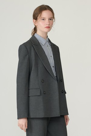 [26FA] 더블버튼 셋업 자켓 - MULTI M GRAY B6D9J11597