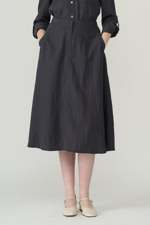 [26FA] A라인 밴딩 스커트 - DARK GRAY B6C7S21217