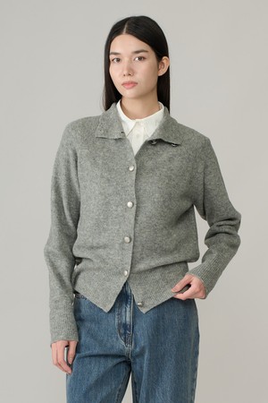 [26WT] 하이넥 니트 가디건 - M GRAY A6W9K27116