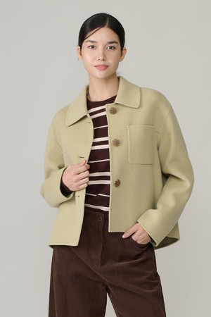 [26WT] 코쿤 핸드메이드 자켓 - LIGHT GREEN A6WAJ11541