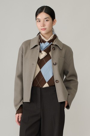 [26WT] 코쿤 핸드메이드 자켓 - DARK SEPIA A6WAJ11578