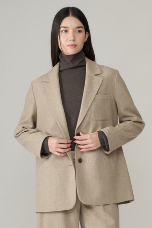 [26WT] 가슴포켓 울 투버튼자켓 - M BEIGE A6WAJ12772