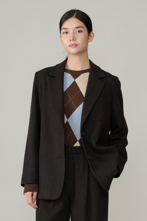 [26WT] 가슴포켓 울 투버튼자켓 - DARK BROWN A6WAJ12775