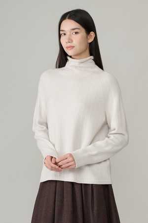 [26WT] 캐시미어 블렌드 터틀넥 풀오버 - OYSTER A6WAK41286