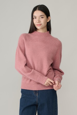 [26WT] 홀가먼트 알파카 혼방 풀오버 - PINK A6WBK42122