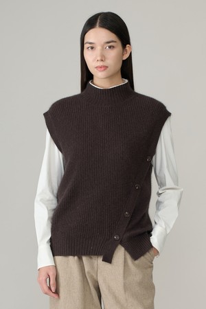 [26WT] 헤어리 터틀넥 베스트 - BROWN A6WAK51074