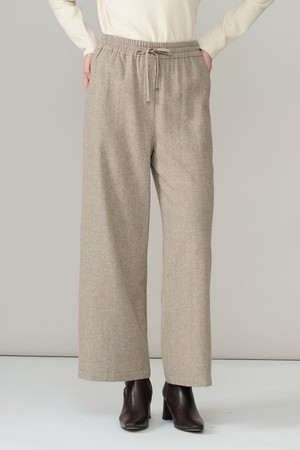 [26WT] 허리 풀밴딩 울팬츠 - DARK BEIGE A6WAP32373