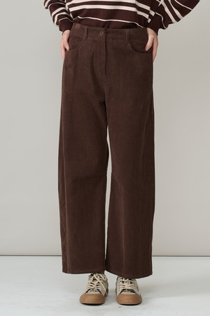 [26WT] 배럴코듀팬츠 - DARK BROWN A6WAP32875