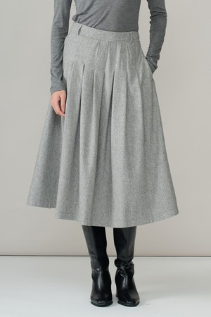 [26WT] 맞주름 스티치 스커트 - LIGHT M GRAY A6WAS21196