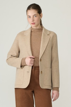 [26WT] 테일러드 카라 싱글 핸드메이드 자켓  - M BEIGE B6D9J10172