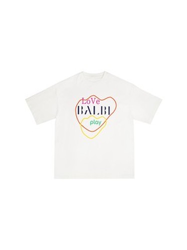 러브 발비 오버핏 반팔 티셔츠-a
