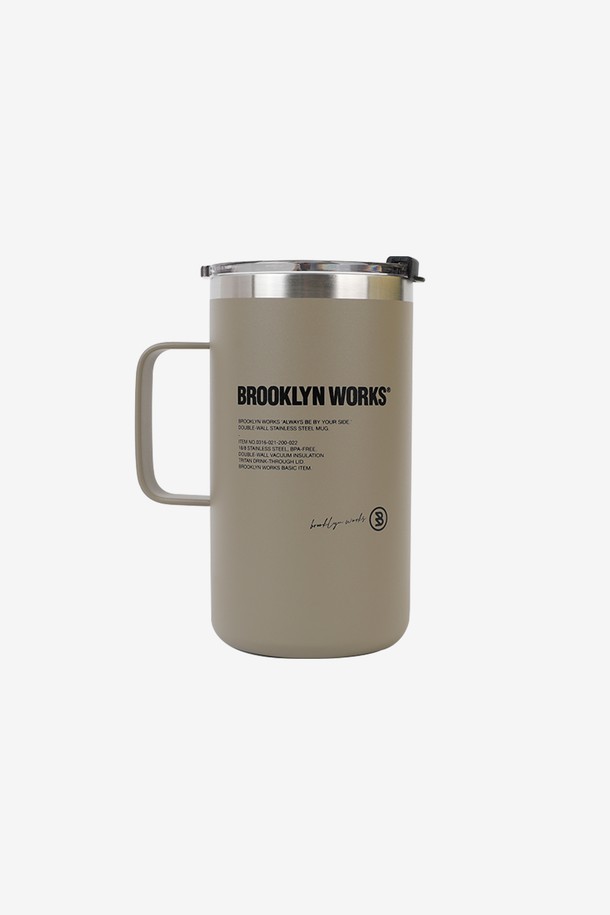 BROOKLYN WORKS - 캠핑용품 - [신규컬러출시] BW_[브루클린웍스] 스테인리스 더블월 이중 머그컵-532ml