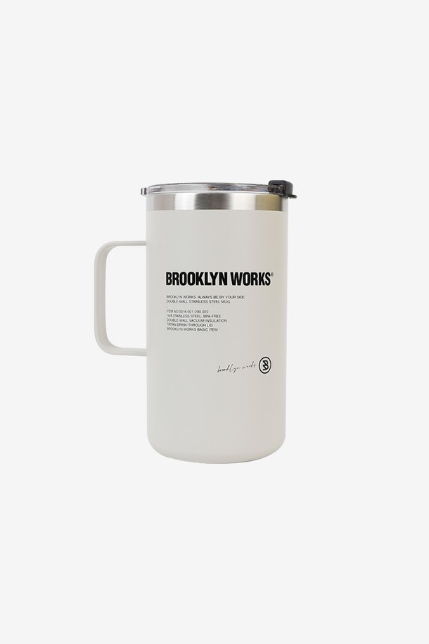 BROOKLYN WORKS - 캠핑용품 - [신규컬러출시] BW_[브루클린웍스] 스테인리스 더블월 이중 머그컵-532ml