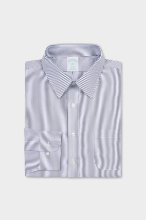 슬림핏 논아이론 포워드포인트 핀포인트 드레스셔츠 (블루) (BBTSMF0174M)