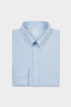 슬림핏 논아이론 폴로버튼다운 하운드투스 드레스셔츠 (라이트블루) (BBTSMF9841M)