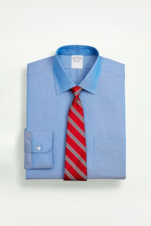 슬림핏 논아이론 핀포인트 에인즐리 드레스셔츠 (블루) (BBTSMM9391M)