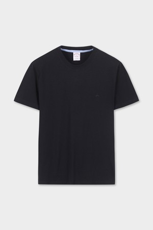 수피마 골든플리스 로고 티셔츠 (블랙) (BBNPMM5193U)