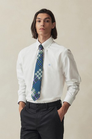 레귤러핏 논아이론 옥스포드 스포츠셔츠 (화이트) (BBTHMF9966A)