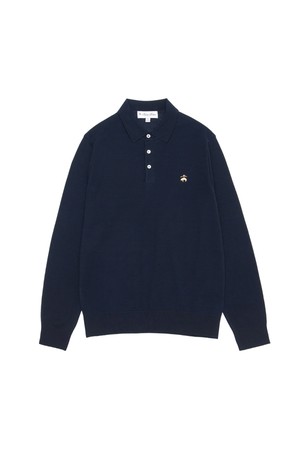 머서라이즈드 코튼 100% 폴로스웨터 (네이비) (BBWTMB0005QES)