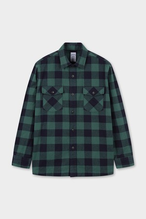 플란넬 소멜로스 네브라스카 셔츠 재킷 (다크그린) (BBTHMM3771JEF)