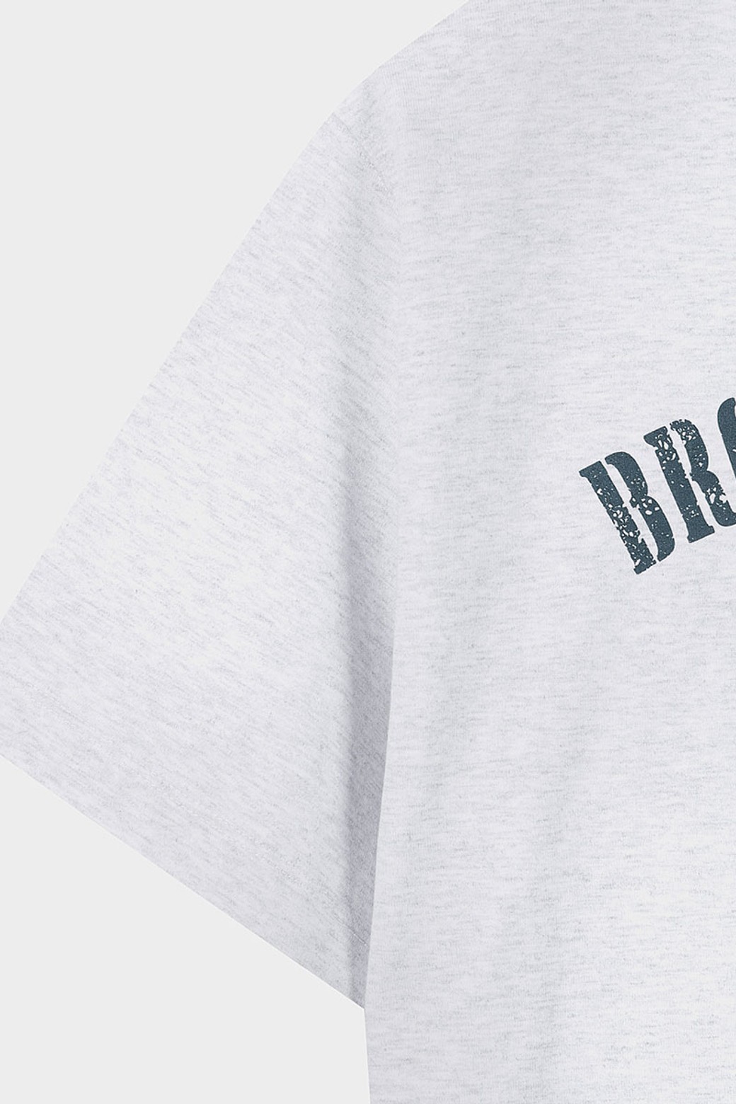 Brooks Brothers - 반팔티셔츠 - 레터링 그래픽 반팔 티셔츠 (그레이) (BBNPMB202AWFM)